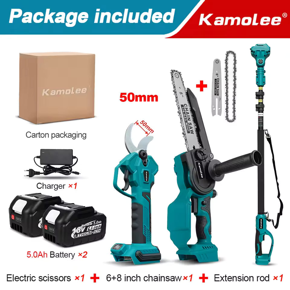 Kabellose elektrische Gartenschere ohne Bürste