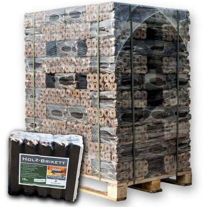 Eichenbriketts Palette 960 kg von holz4home (H4H169) – Hochwertige Brennstoffe