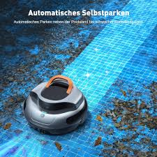 Aufstellbarer, kabelloser Poolroboter